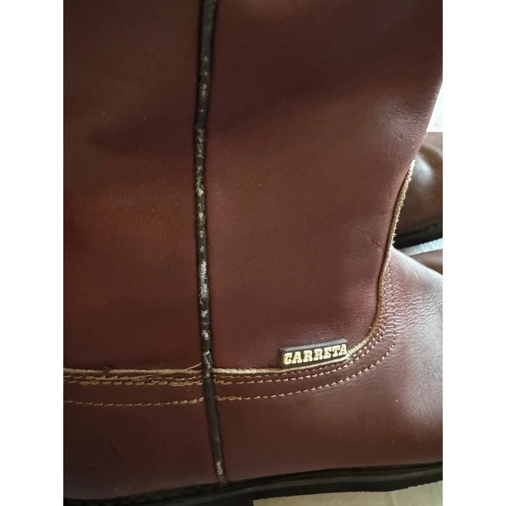 Men Leather Carreta Boots Size 31 Or Size 13 Great Condition Insoles Missing